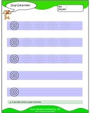 okul öncesi çizgi çalışma sayfaları